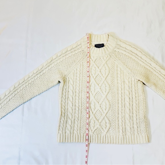 Abercrombie & Fitch Knitted Mockneck Sweater - Ivory - XS - Picture 13 of 15